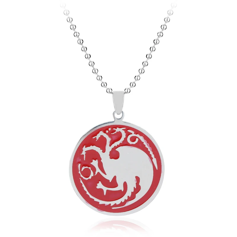 Movie series Game Of Thrones Necklace Targaryen 3 Heads Dragon Necklace