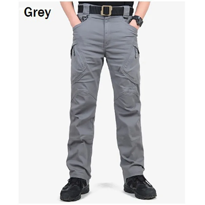 Армейские военные тактические брюки-карго, мужские повседневные брюки из хлопка с несколькими карманами, тянущиеся, ix9, городские тактические брюки-карго Y1