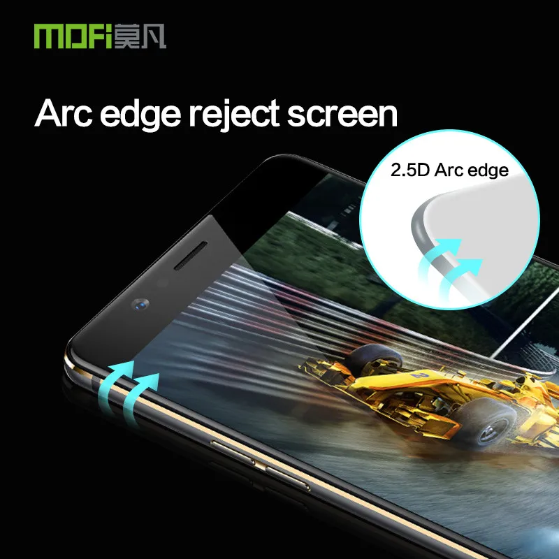 Zte Nubia M2 стекло закаленное Оригинальный MOFI полное покрытие защитная пленка