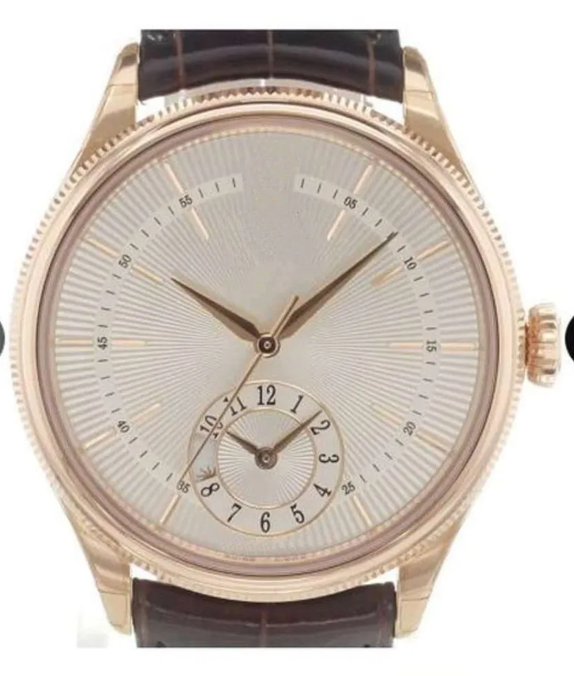 

Luxury Brand New Men Automatic Mechanical Self Wind Watch Gold Brown Leather Sapphire Limited Sport Watches AAA+