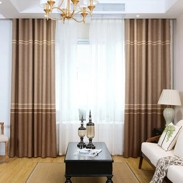 Best Offers Faux Linen Blackout Home Decor Curtain for Living Room Stripe Window Curtains for Bedroom Modern Linen Curtain Window Decoration Best Offers Faux Linen Blackout Home Decor Curtain for Living Room Stripe Window Curtains for Bedroom Modern Linen Curtain Window Decoration