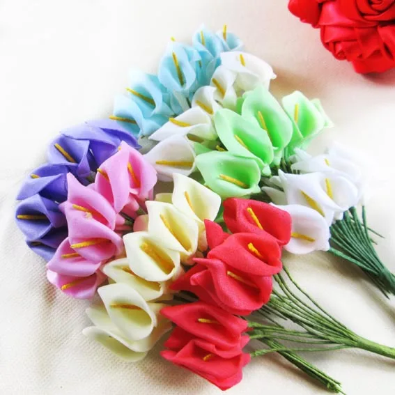 

Beautiful Handmade Mini Calla Lily Flower Wedding Favor Decor Scrapbooking
