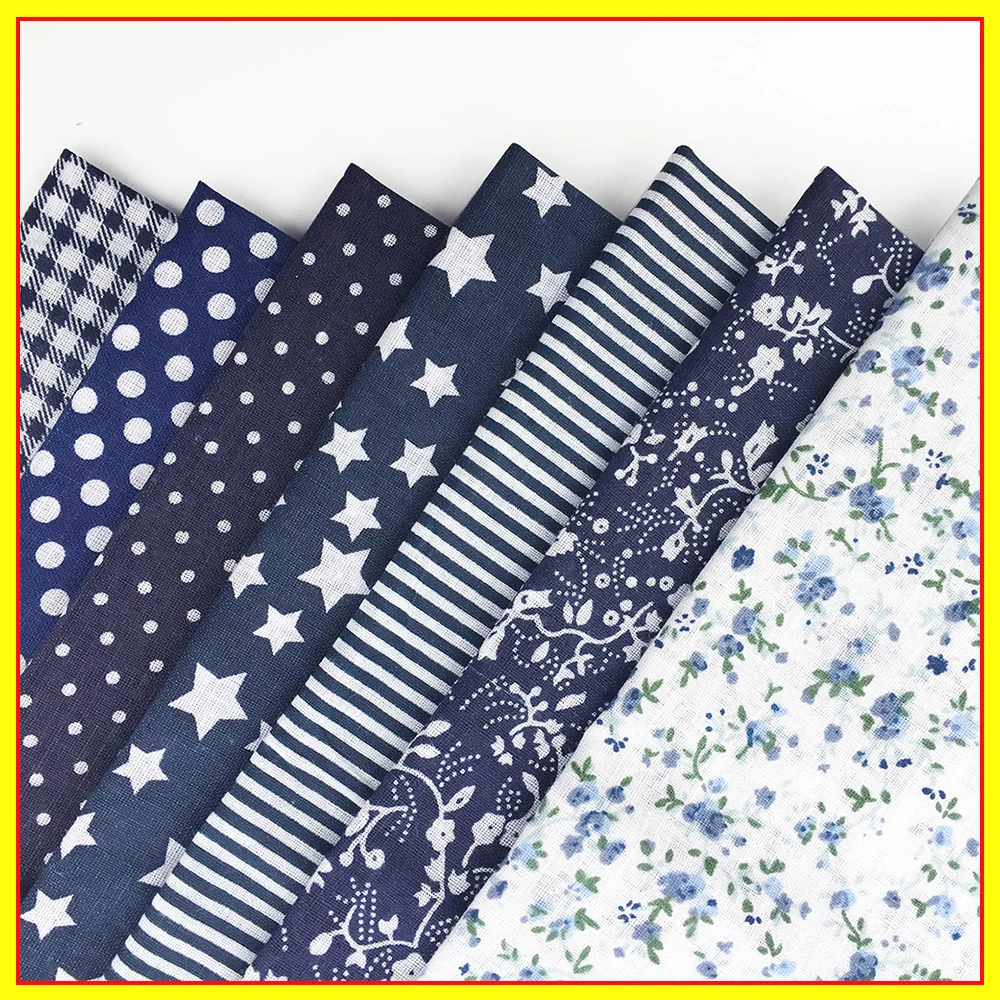 7piece 30cm*30cm Mix Floral Bundle Sewing Patchwork For Fabric Quilting Tissue Tilda Doll Cloth Home Textile Cotton Fabric