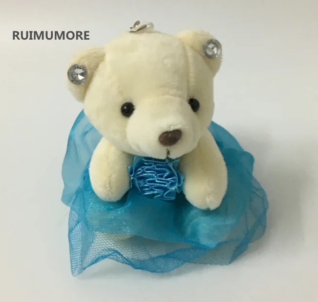 1X 10 см сидячий медведь плюшевая игрушка брелок подвеска игрушка|bear plush toy|plush