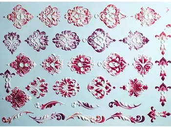 

1pc 3D Engraved purple Flower Nail Sticker Embossed Flower Nail Water Decals Empaistic Nail Water Slide Decals Fashion Nails