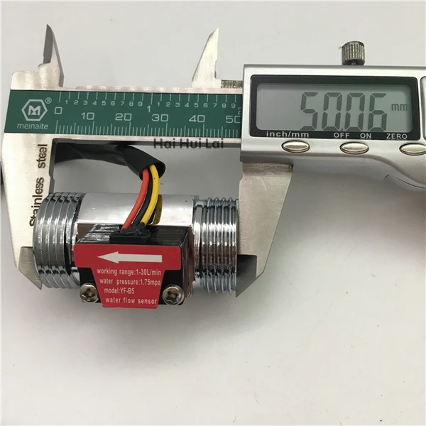 +B5 aluminum flow sensor hall effeect06