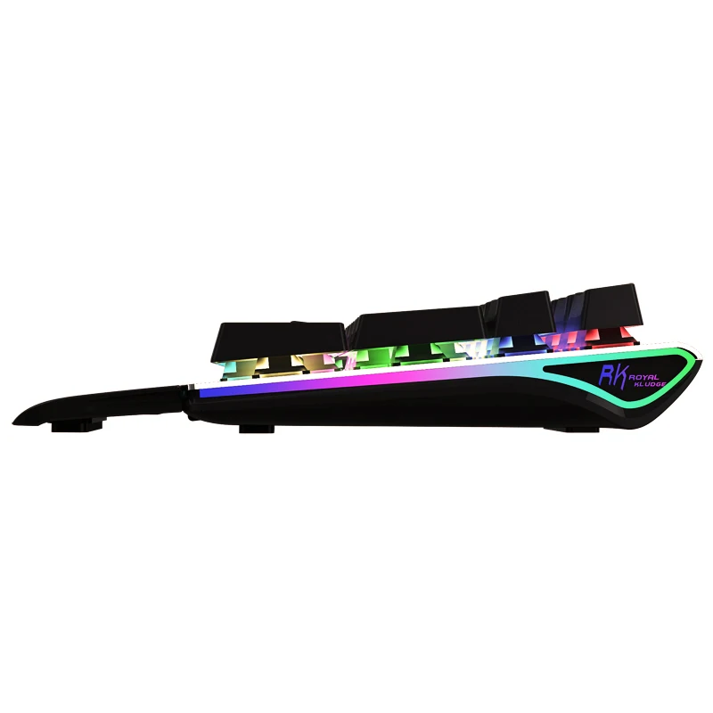 Royal Kludge RK Side 108 клавиш RGB USB Проводная Механическая игровая клавиатура коричневый
