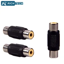 RCA to RCA Jack Connector 5pcs female Jack to Jack RCA Straight Adapter Audio Video Socket