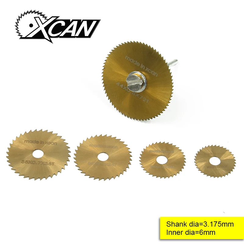 

6 pcs HSS Rotary Tools Circular Saw Blades Cutting Discs Mandrel Cutoff Cutter Power tools multitool 1ON7 2KET