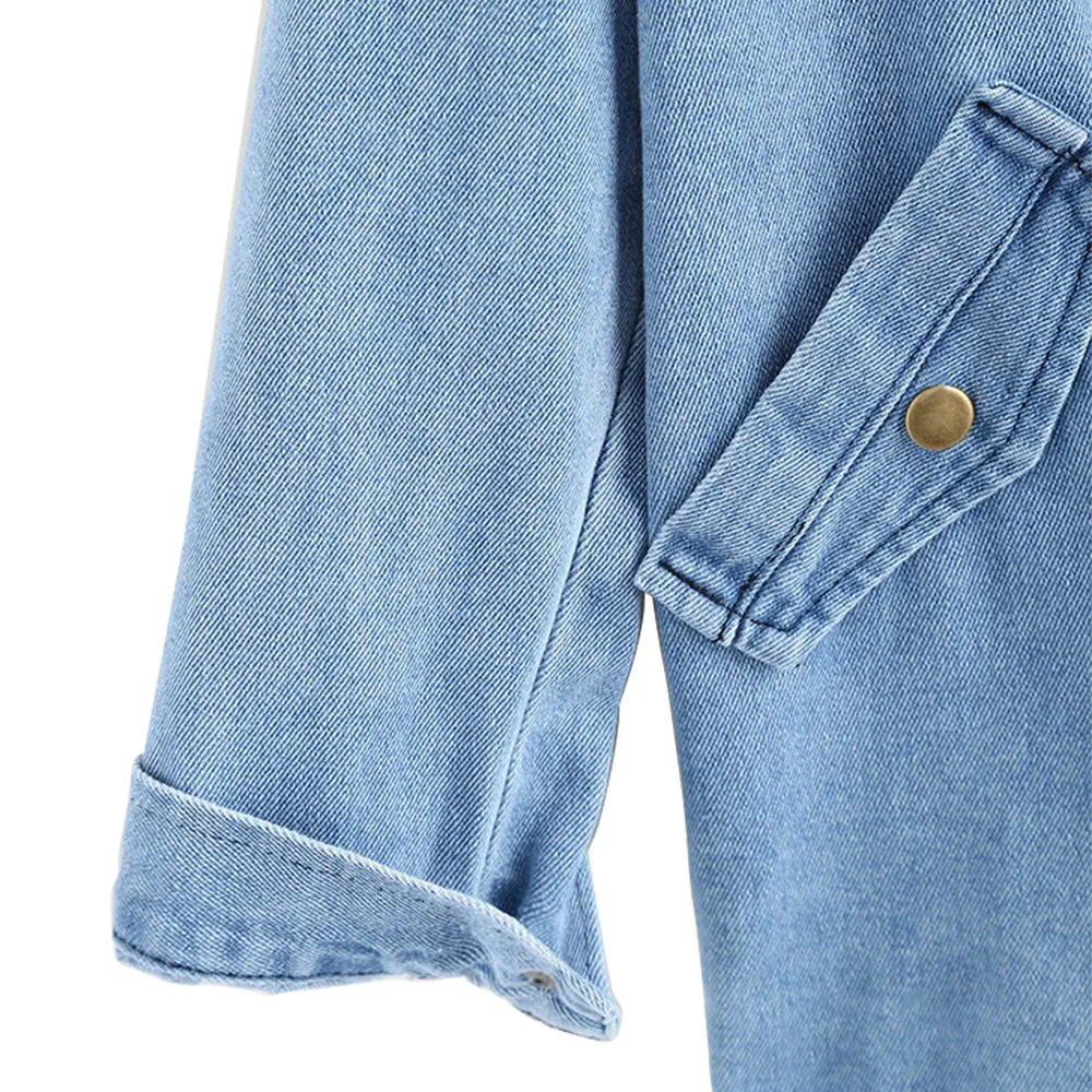 Button Up Denim Jacket And Hooded 2 Pieces 4XL Women Jean Plus Size Autumn Women Coat 2018 New Fashion Casual Jean Coat