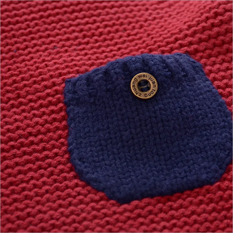 Fanfiluca Boy Winter Tops Half Turtleneck Coarse Needle Pure Cotton Waistcoat Baby Girl Sweater Pocket Sleeveless Vest Outerwear5