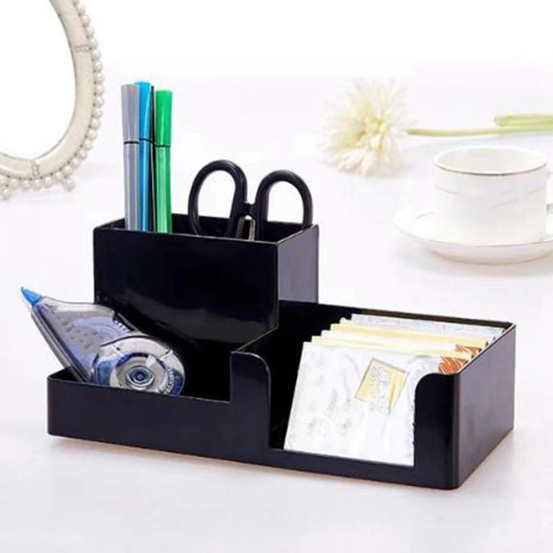 Многофункциональный держатель для карандашей и ручек, контейнер, органайзер для стола, пластиковая ручка, коробка для хранения