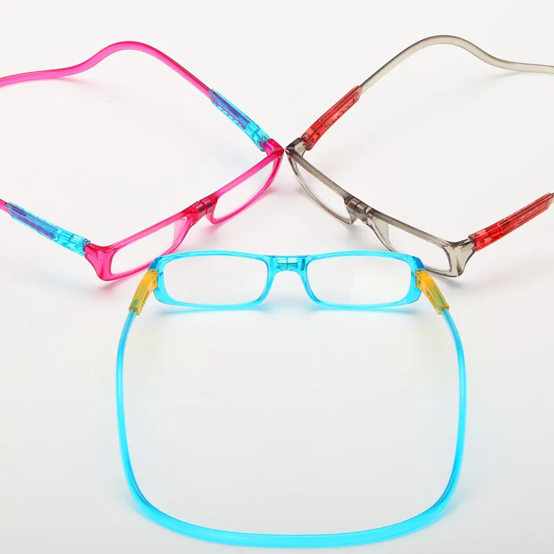 FUSKARMA Reading Glasses Men Women Clear Colorful Adjustable