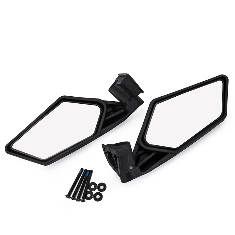 

Black Racing Side Mirrors Set For Can-Am Maverick X3 Off-road Motorcycle Reflector Motorbike Accessories