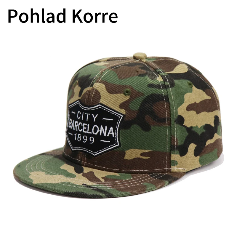 

Casual Army Green Gray Patchwork Letter Men Boy Hip Hop Caps Wild Outside Military Training Hip Hop Hats Snapback Caps BKX511