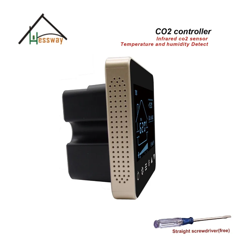 HESSWAY 3 speed Ventilation System NDIR co2 monitor detector for temperature humidity