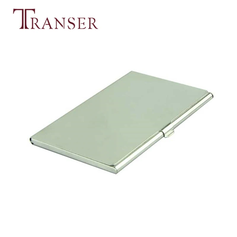 silver business card holder for men