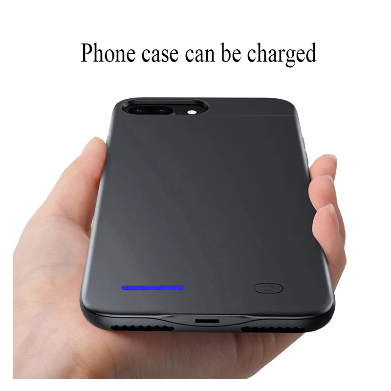Beste 4200 mah Terug clip batterij draadloze fast charger telefoon cover voor apple iphone 7 batterij case 8 6 6 s plus power bank deel emoji
