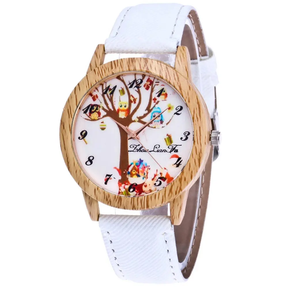 

women watch Fashion Men Watch Top Brand Lady's Wooden Side Cowboy Belt Quartz Watch Business Lady Watch Christmas Gift Clock