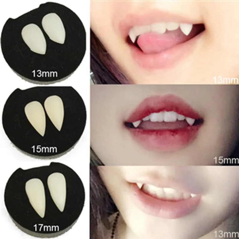 Halloween Costume Party Zombie Werewolf Resin Vampire Fangs Tooth Cap OR Putty