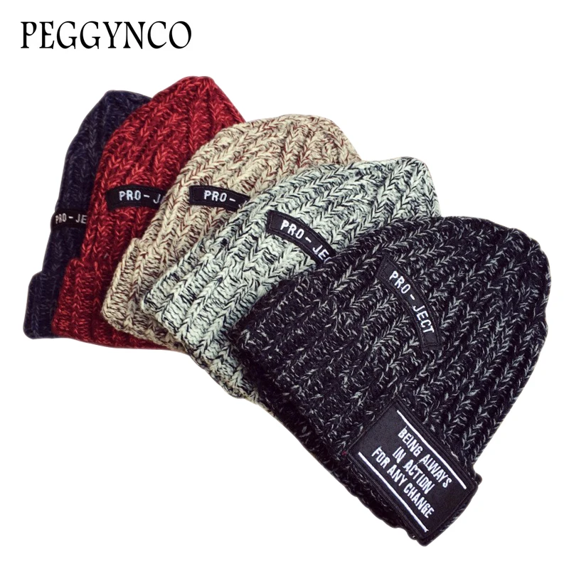 women winter cool knit beanies with words beanie cap guys brief casual