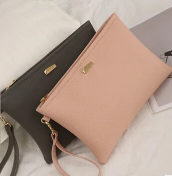 

2017 spring new Korean female leisure pu leather envelope bag clutch