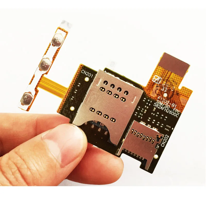 New For Sony Xperia J ST26 ST26i Sim Card Reader Holder Tray Slot flex cablein Mobile Phone