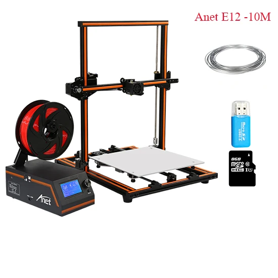 Reprap FDM 3d принтер s полу сборка или DIY комплект 3d принтер s impresora 3d печать высокая скорость Высокоточный 3d принтер с PLA - Цвет: E12-10M