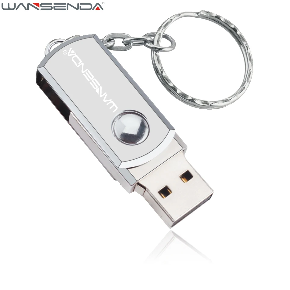 Новинка WANSENDA флеш диск USB 2 0 Вращающаяся ручка накопитель 8 ГБ 16 32 64 Гб карта памяти