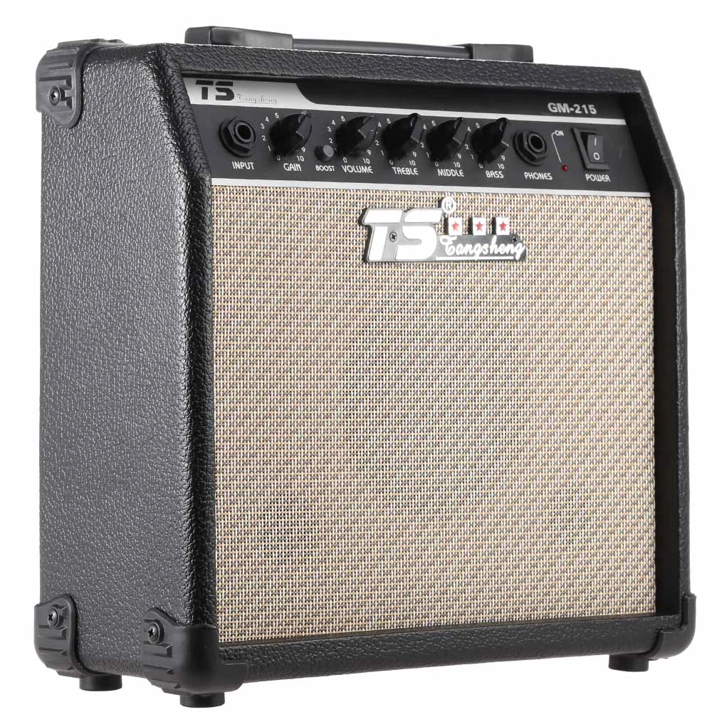 Amplificador de guitarra GM 215, 15W Amp, distorsión con altavoz de ", EQ de 3 bandas para controlar agudos medios y bajos|Partes y accesorios guitarras| - AliExpress