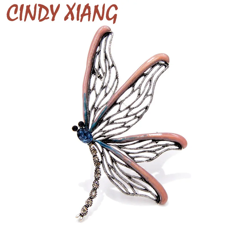 Женская Винтажная Брошь бабочка CINDY XIANG большая эмалированная брошь в форме