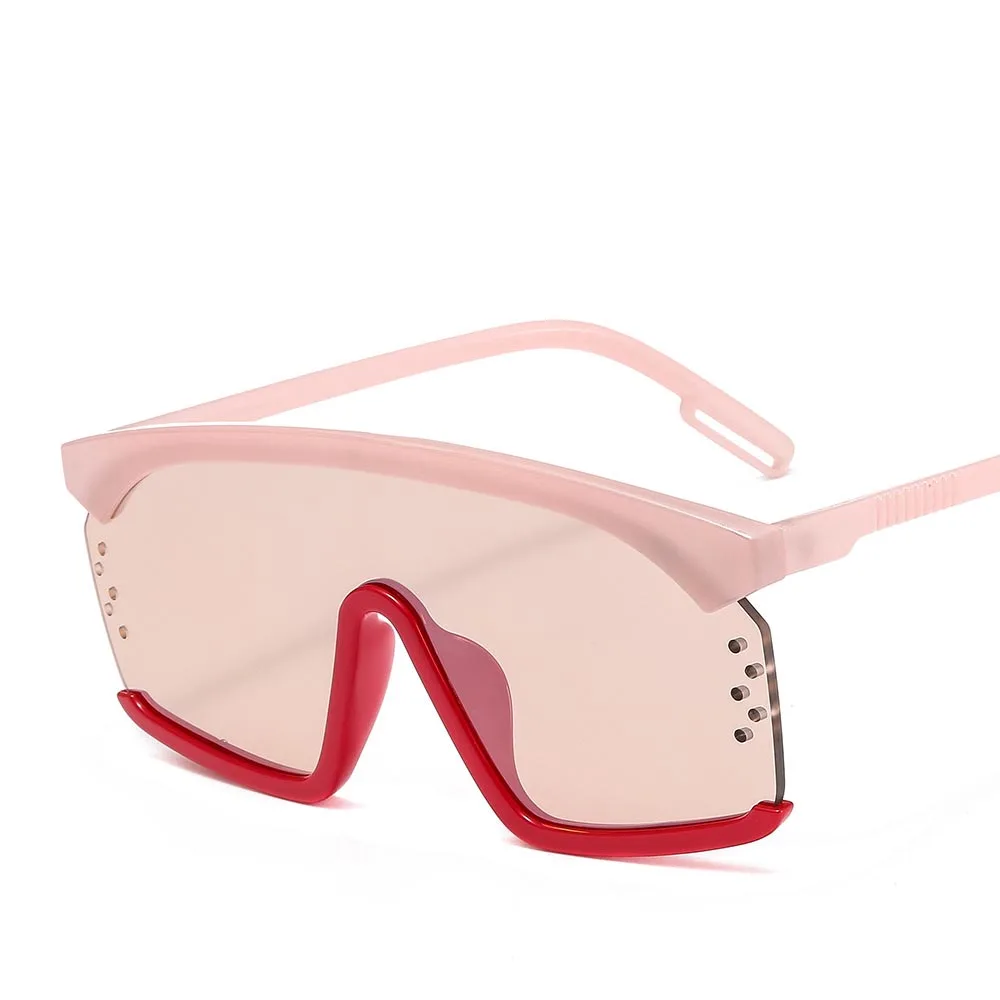 YUMOMO Роскошные брендовые дизайнерские негабаритные солнцезащитные очки для женщин женские красные модные квадратные очки для вождения UV400 gafas de sol - Цвет линз: 6
