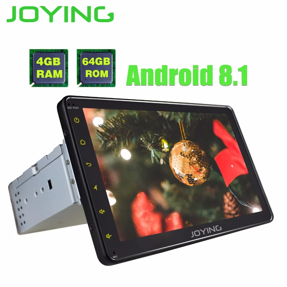 Perfect JOYING 4GB Ram 64GB ROM Octa 8 core Car Radio 1din Android 8.1 auto Audio Stereo Head Unit Tape Recorder Multimedia player GPS 4