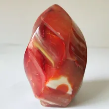 Натуральный красный агат Кристалл пламя мини камень минеральный образец пламя украшение дома целебные камни