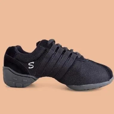 Dance Shoes Women Men New Brand Dance Sneaker Shoes Black Air Mesh Hip Hop Dance Sneaker Athletic Girls Shoes For Woman