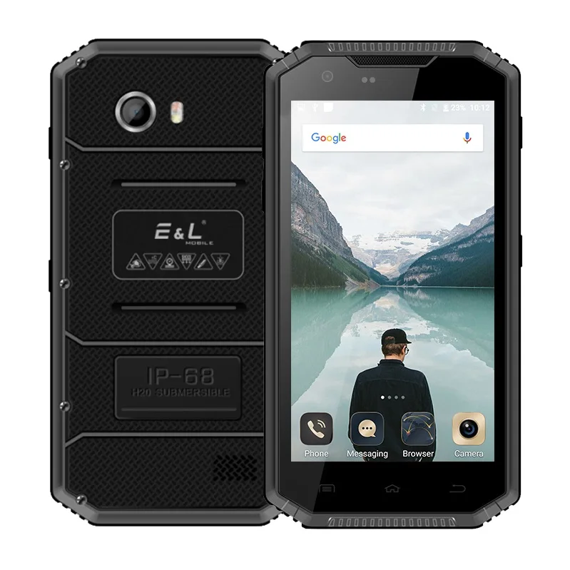 KXD E& L PROFY W7S смартфон 5,0 дюймов 2 ГБ+ 16 Гб Dual SIM 4G мобильный телефон MTK67 MIL-STD-810G Сертификация - Цвет: Черный