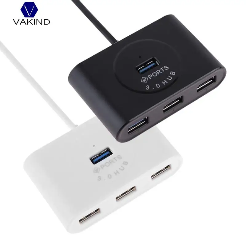 جديد 1 قطعة عالية السرعة 5 جيجابايت في الثانية 4 منافذ USB3.0 المحور الفاصل محول محول DC 5 V لأجهزة الكمبيوتر المحمول PC وحدة إمداد الطاقة للكمبيوتر