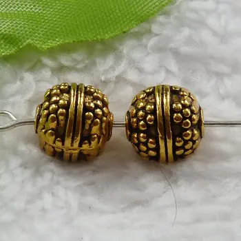

100 pieces gold plated nice spacers 10x10mm #1445