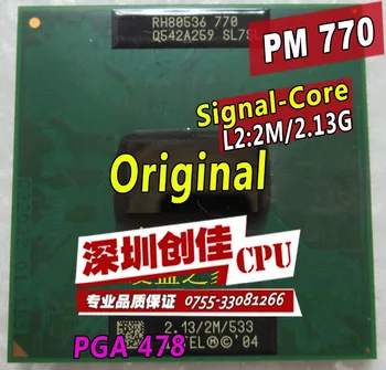 Free Shipping CPU laptop Pentium M 770 CPU 2M Cache/2.13GHz/533/Dual-Core Socket 479Laptop processor PM770 support 915