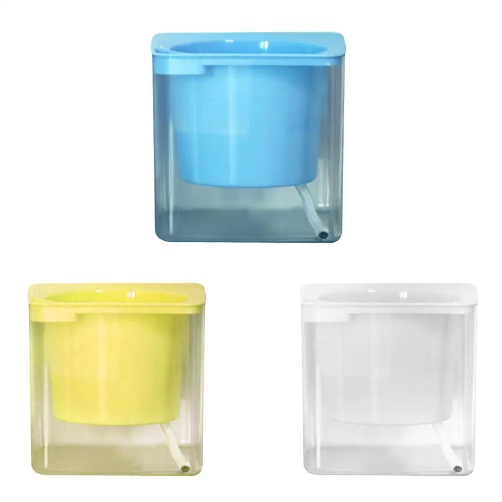 

Creative Transparent Flower Pot Automatic Water Absorption Pot Automatic Irrigation Hydroponic Plastic Desktop Square Fish Tank