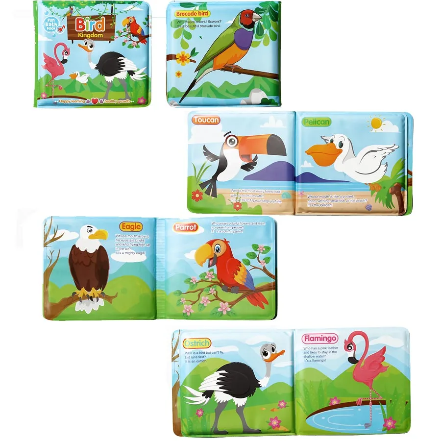 8 видов стилей квадратные детские книги для ванной непромокаемые книги для ванной Игрушки для раннего развития игрушки подарок для ванной книги для маленьких детей - Цвет: styles 4