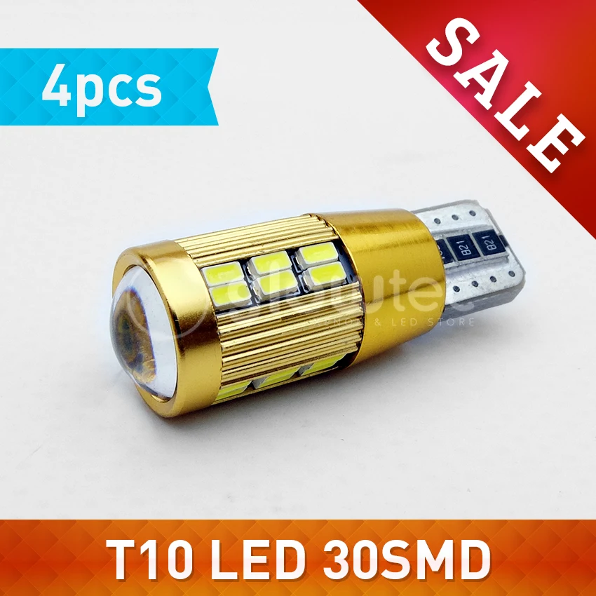 

4PCS T10 30smd car external led lights auto clearance bulbs festoon vehicle reverse led lamps stop bulbs GLOWTEC