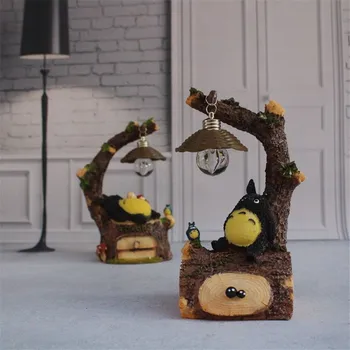 

Totoro Lamp LED Night Light ABS Reading Table Desk Lamps Grafts Kids Gift Accessories Fairy Miniature Home Decor Resin Crafts