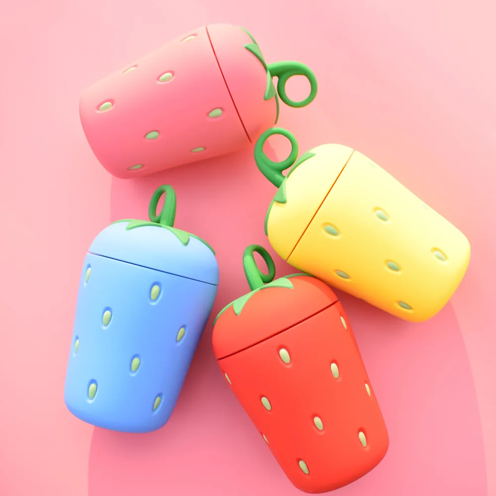 

New Creative Child Fruit Water Bottle Cute Strawberry Glass Bottle Student Carrying Water Bottle Holiday Gifts Travel Bottle