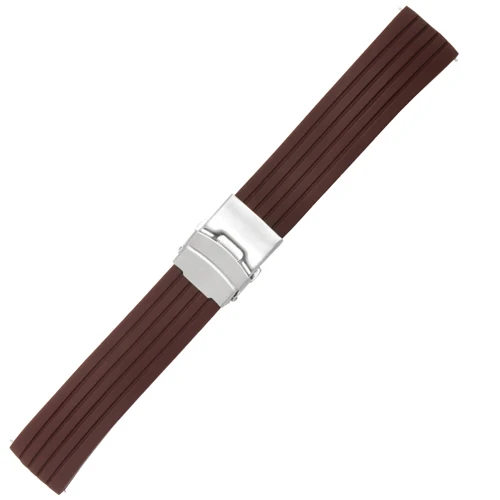 PEIYI ремешок для часов Ticwatch Цветной силиконовый сменный ремешок 20 мм/22 мм Ticwatch 1/2/E/Pro ремешок для часов Spark ремешок на запястье - Цвет ремешка: brown B
