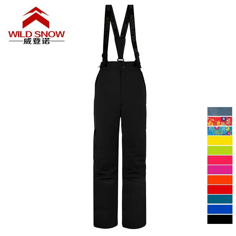 Dropshipping 30 Degree Snow Pants Plus Size Elastic Waist Lady Trousers