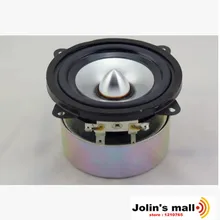 Лихорадка логи-tech 3 дюймов динамик алюминиевый пуля голова бумажный конус резиновый край Полный диапазон частот 5 Ом 10 Вт 2 шт./лот