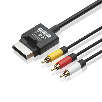 

GREATLINK 1.8m Audio Video AV RCA Video Composite Cable With Three RCA Plug for Xbox 360 Slim L3FE Game equipment accessories