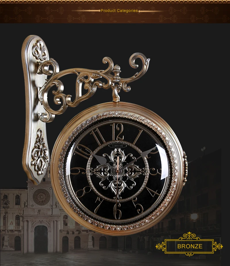 Meijswxj Saat Двухсторонние настенные часы Reloj часы Relogio де Parede Duvar Saati Horloge Murale настенные часы для гостиной