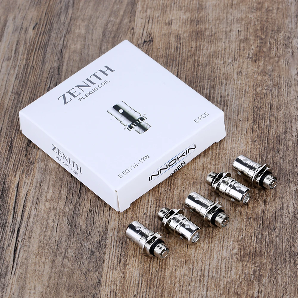 5pcs Original Innokin Zenith MTL Coil 0.8ohm/1.6ohm Evaporizer for Zenith Atomizer Vaping Coil Filter Good Flavor E-cig Coil